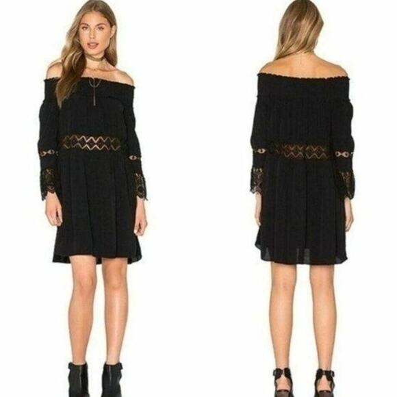 Jen’s Pirate Booty Juju Mini Off The Shoulder Sheer Lace Dress Size M/L - Picture 1 of 6